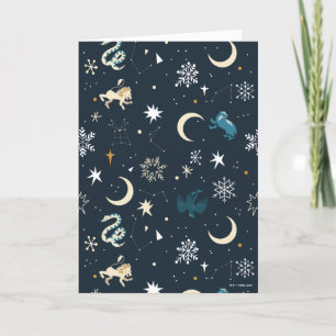 Harry Potter   Winter Constellation Pattern Holiday Card