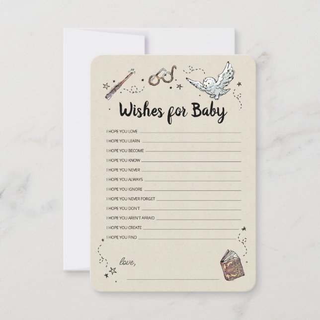 Harry Potter - Wishes for Baby Invitation (Front)