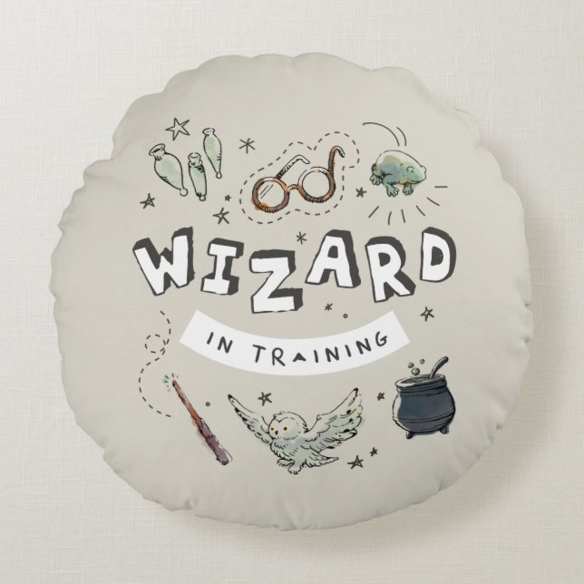 HARRY POTTER™ | Wizard in Training Round Pillow (Front)