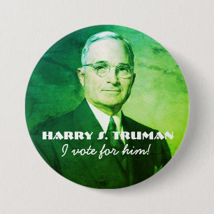 Harry S. Truman 3 Inch Round Button