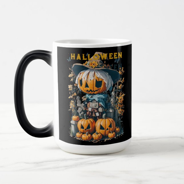 Harry, the Halloween Scarecrow Magic Mug (Left)