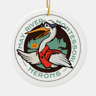 Harry The Heron Holiday Ornament