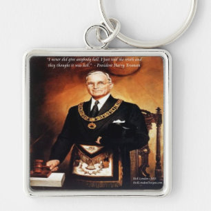 Harry Truman "Didn't Give 'Em Hell" Quote Keychain