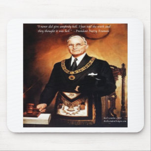 Harry Truman "Didn't Give 'Em Hell" Quote Mouse Pad