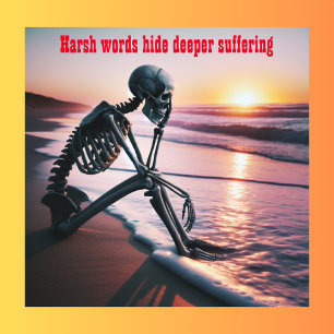 Harsh Words Hide Deeper Suffering Photo Print