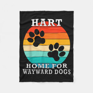 Hart Home For Wayward Dogs Family Name  Fleece Blanket