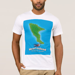 Hart Island New York New York map T-Shirt