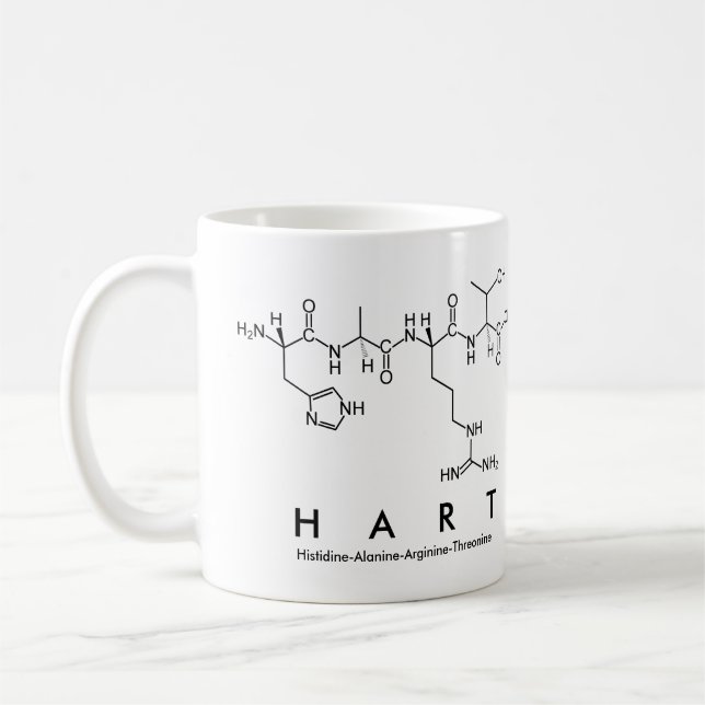 Hart peptide name mug (Left)