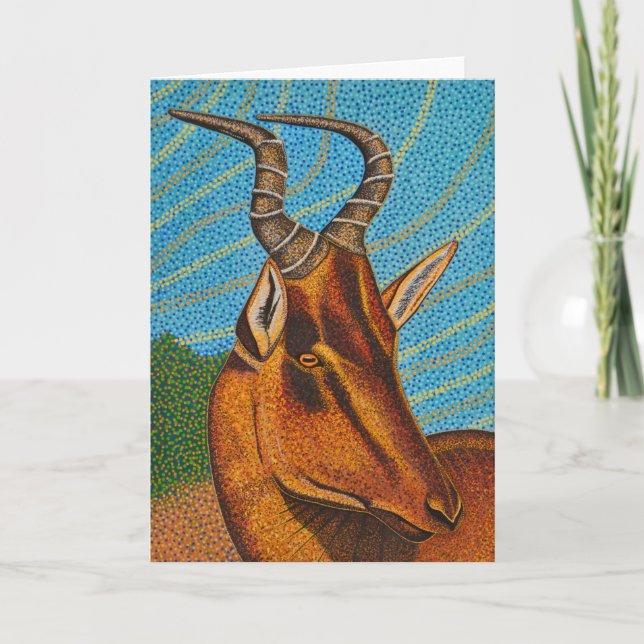 Hartebeest Greeting Card (Front)