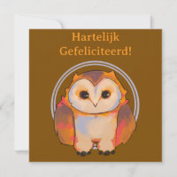 Hartelijk gefeliciteerd, sweet owl