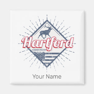 Hartford City Connecticut United States USA Magnet