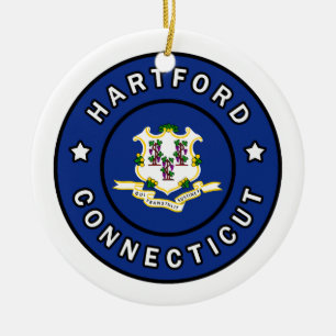 Hartford Connecticut Ceramic Ornament