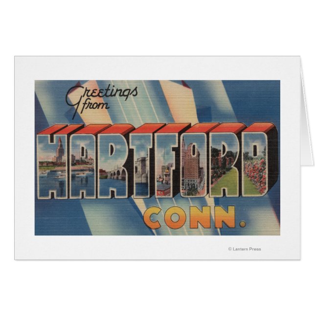 Hartford, Connecticut - Large Letter Scenes 2 (Front Horizontal)