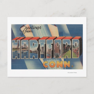 Hartford, Connecticut - Large Letter Scenes 2 Postcard