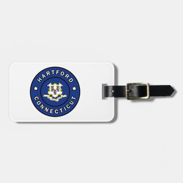 Hartford Connecticut Luggage Tag (Front Horizontal)
