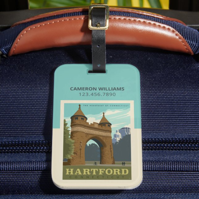 Hartford, CT Luggage Tag (Front Insitu 2)
