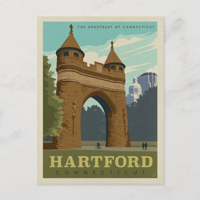 Hartford, CT Postcard (Front)