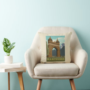 Hartford, CT Throw Pillow