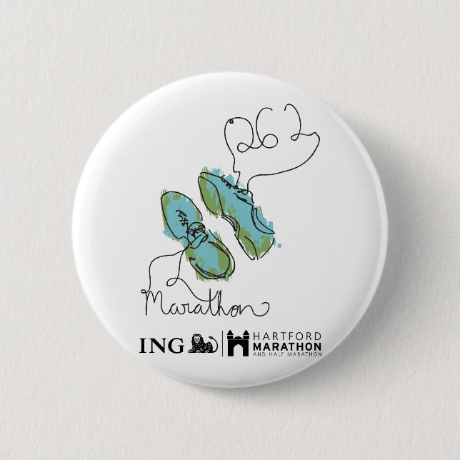 Hartford Marathon: Shoes 2 Inch Round Button (Front)