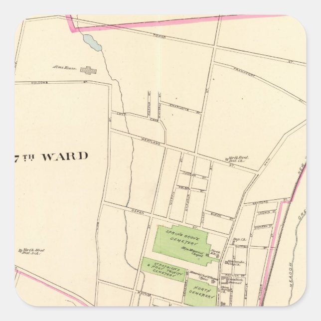 Hartford, North Square Sticker (Front)