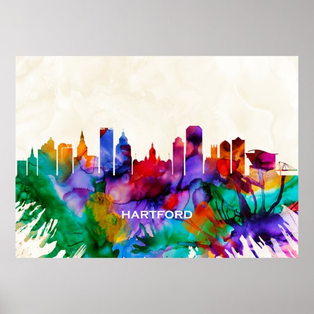 Hartford Skyline Poster (Front)