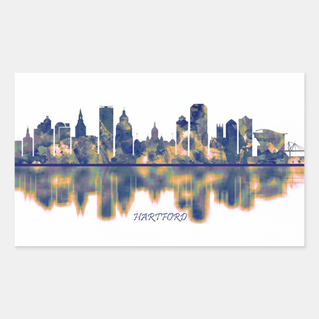 Hartford Skyline Sticker (Front)