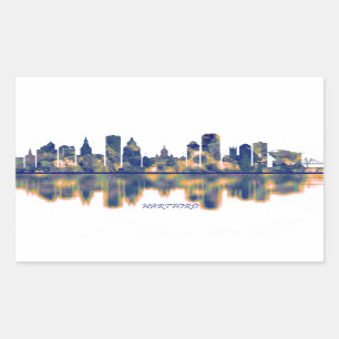 Hartford Skyline Sticker
