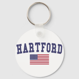 Hartford US Flag Keychain