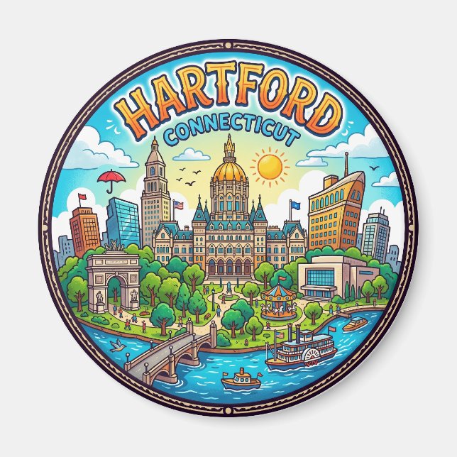 Hartford USA Magnet (Front)