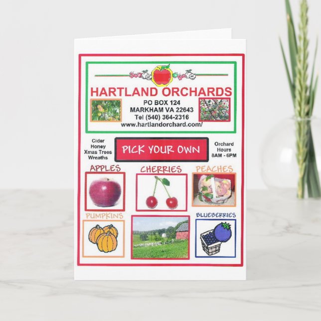 HARTLAND ORCHARDS CARD (Front)