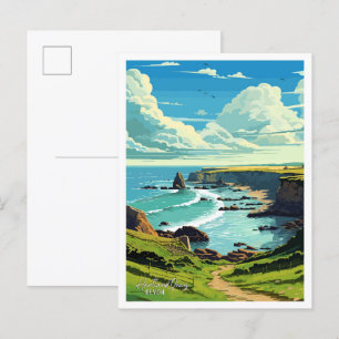 Hartland Quay Devon England Vintage Travel Postcard