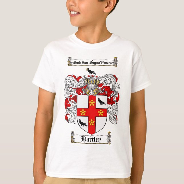 HARTLEY FAMILY CREST -  HARTLEY COAT OF ARMS T-Shirt (Front)