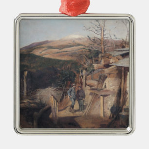 Hartmanswillerkopf, View from Roche-Sermet, 1915 Metal Ornament