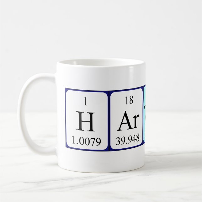 Hartmut nom de table périodique mug (Gauche)