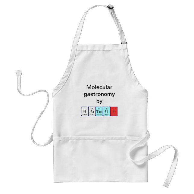 Hartmut periodic table name apron (Front)