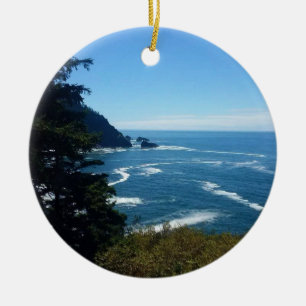 Hart's Cove, Oregon Coast Ceramic Ornament