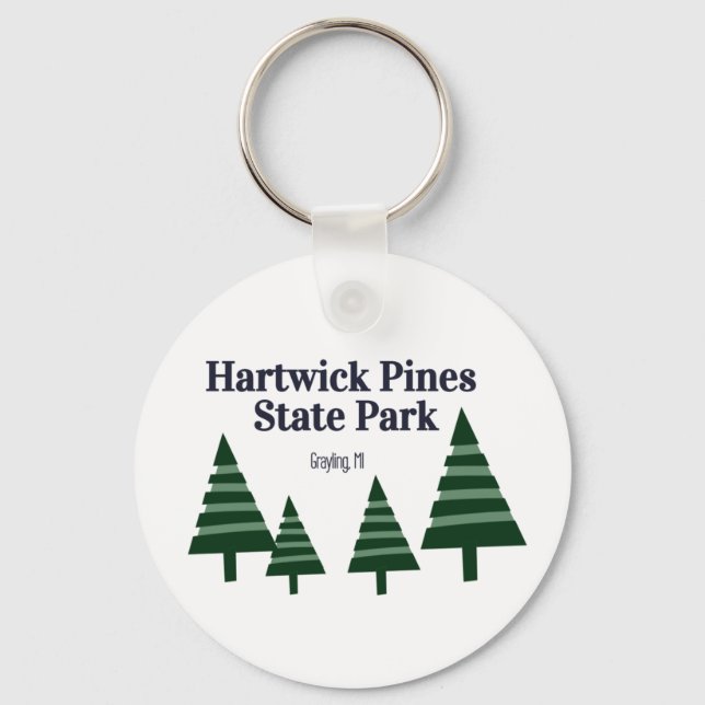 Hartwick Pines State Park Keychain (Front)