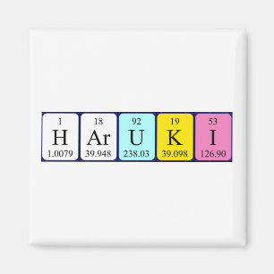 Haruki periodic table name magnet