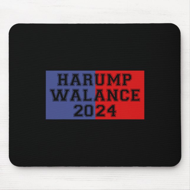 Harump Walance 2024 Shirt Harris Trump Wheimer Van Mouse Pad (Front)