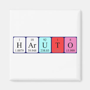 Haruto periodic table name magnet