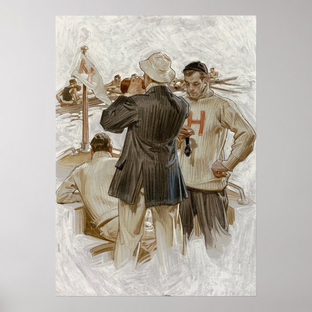 Harvard Crew Team by Edward Eggleston Poster (Front)
