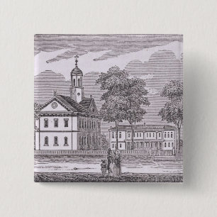 Harvard University, from 'Historical 2 Inch Square Button