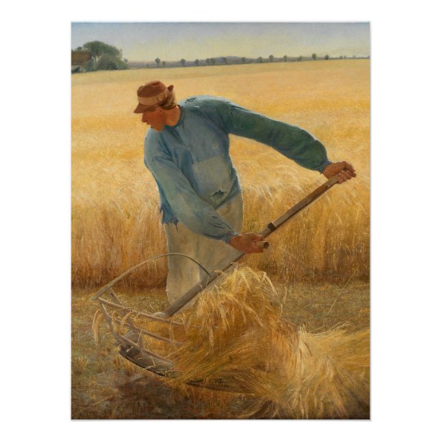 Harvest 1885 by Laurits Andersen Ring Poster (Front)