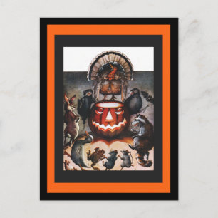 Harvest Animal Dance Postcard