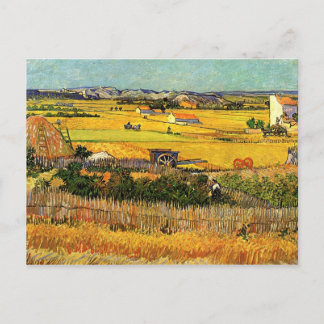 Harvest at La Crau - van Gogh Postcard