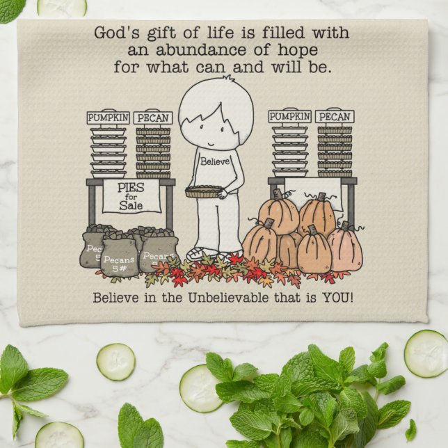 Harvest Blessing Kitchen Towel (Folded)