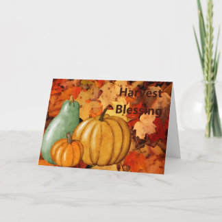 Harvest Blessing Thanksgiving Holiday Card
