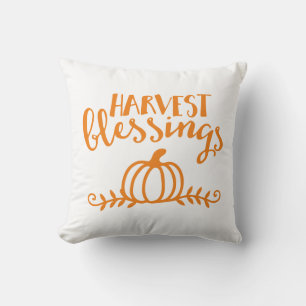 Harvest Blessings Throw Pillow