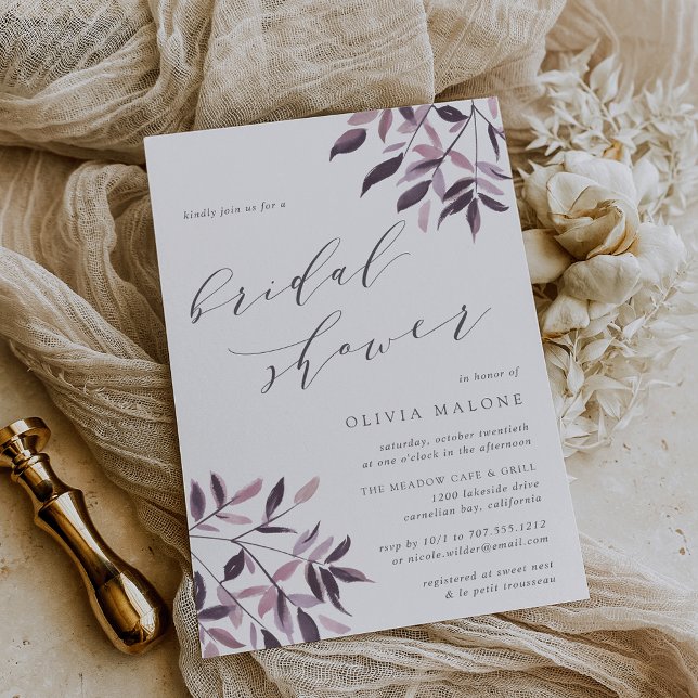 Harvest Blush Bridal Shower Invitation (Creator Uploaded)