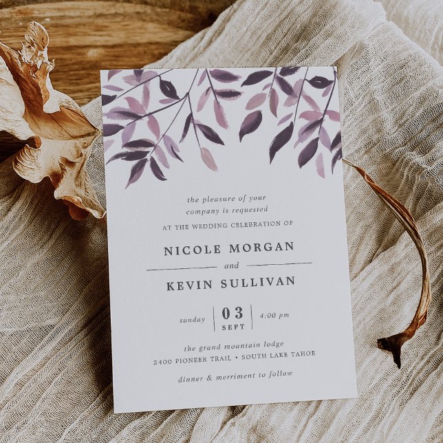 Harvest Blush | Watercolor Wedding Invitation (Creator Uploaded)